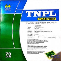 TNPL platinum Copier Paper - A4, 500 Sheet, 80 GSM